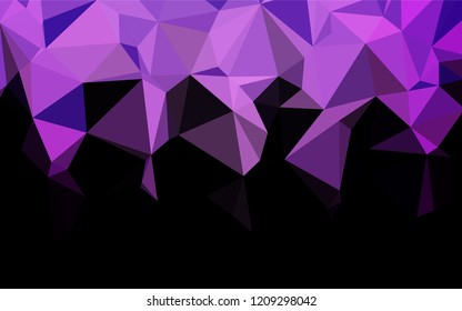 Light Purple vector hexagon mosaic cover. A completely new color illustration in a vague style. A completely new template for your business design.