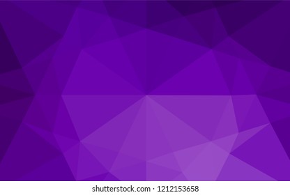 Light Purple vector hexagon mosaic texture. An elegant bright illustration with gradient. The elegant pattern can be used as part of a brand book.