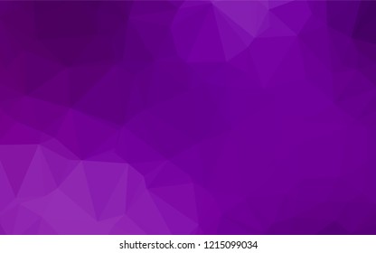 Light Purple vector hexagon mosaic template. Shining colored illustration in a Brand new style. Brand new style for your business design.