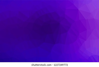 Light Purple vector hexagon mosaic cover. A completely new color illustration in a vague style. Brand new design for your business.
