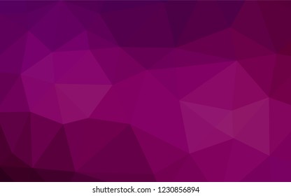 Light Purple vector hexagon mosaic template. Glitter abstract illustration with an elegant design. The completely new template can be used for your brand book.