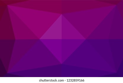 Light Purple vector hexagon mosaic cover. Colorful abstract illustration with gradient. The completely new template can be used for your brand book.