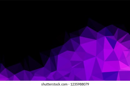 Light Purple vector hexagon mosaic cover. A sample with polygonal shapes. A completely new design for your business.