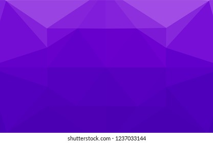 Light Purple vector hexagon mosaic texture. Glitter abstract illustration with an elegant design. A completely new design for your business.