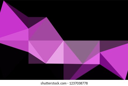 Light Purple vector hexagon mosaic template. Shining colored illustration in a Brand new style. Brand new style for your business design.