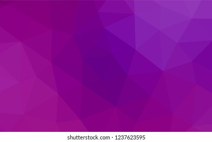 Light Purple vector hexagon mosaic texture. Shining illustration, which consist of triangles. The template can be used as a background for cell phones.