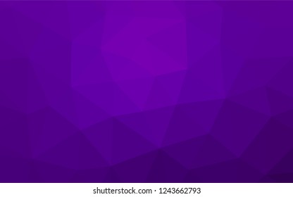 Light Purple vector hexagon mosaic template. A vague abstract illustration with gradient. The textured pattern can be used for background.