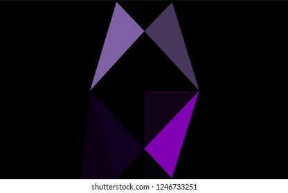 Light Purple vector hexagon mosaic cover. Modern geometrical abstract illustration with gradient. The completely new template can be used for your brand book.