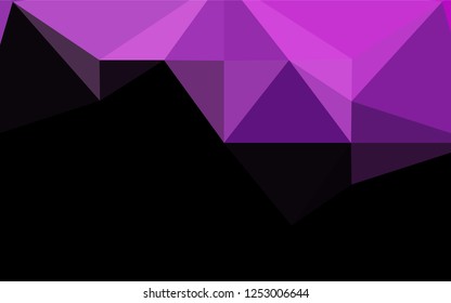 Light Purple vector hexagon mosaic cover. Shining colored illustration in a Brand new style. The elegant pattern can be used as part of a brand book.