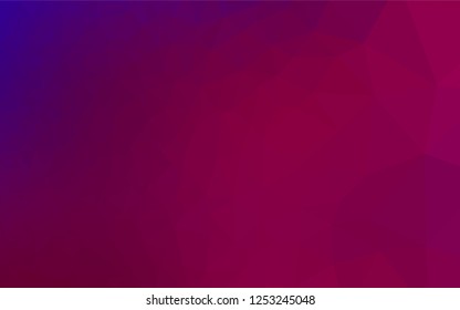 Light Purple vector hexagon mosaic texture. Shining illustration, which consist of triangles. The elegant pattern can be used as part of a brand book.