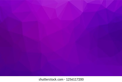 Light Purple vector hexagon mosaic template. A vague abstract illustration with gradient. The completely new template can be used for your brand book.