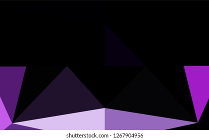 Light Purple vector hexagon mosaic texture. Colorful abstract illustration with gradient. A completely new design for your business.