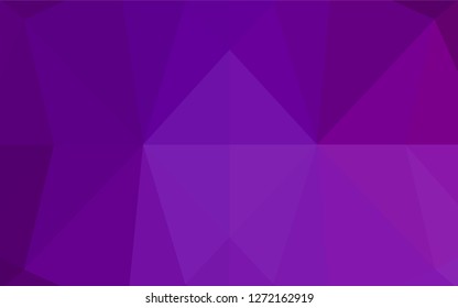 Light Purple vector hexagon mosaic texture. A vague abstract illustration with gradient. The elegant pattern can be used as part of a brand book.