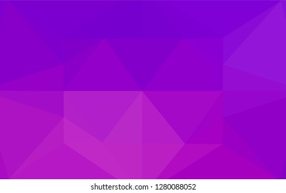 Light Purple vector hexagon mosaic template. A vague abstract illustration with gradient. A completely new design for your business.