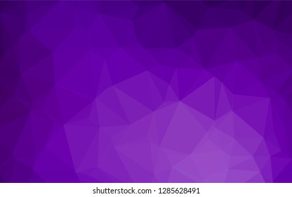 Light Purple vector hexagon mosaic cover. Modern geometrical abstract illustration with gradient. The completely new template can be used for your brand book.