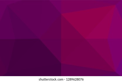 Light Purple vector hexagon mosaic cover. Geometric illustration in Origami style with gradient.  The completely new template can be used for your brand book.