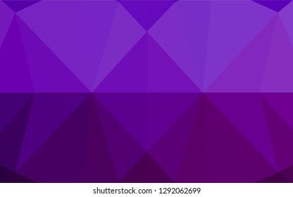 Light Purple vector hexagon mosaic texture. Shining colored illustration in a Brand new style. The elegant pattern can be used as part of a brand book.