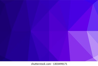 Light Purple vector hexagon mosaic texture. Shining colored illustration in a Brand new style. Triangular pattern for your business design.