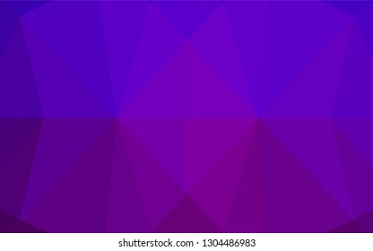Light Purple vector hexagon mosaic cover. Brand new colored illustration in blurry style with gradient. A new texture for your design.
