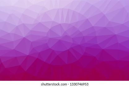 Light Purple vector hexagon mosaic texture. A vague abstract illustration with gradient. The textured pattern can be used for background.