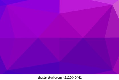 Leichte violette Vektorhexagon-Mosaikstruktur. Kreative geometrische Illustration im Origami-Stil mit Farbverlauf. Das elegante Muster kann als Teil eines Markenbuchs verwendet werden.