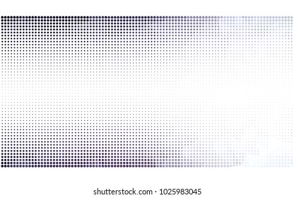 Light Purple vector illustration which consist of circles. Dotted gradient design for your business. Creative geometric background in halftone style with colored spots.