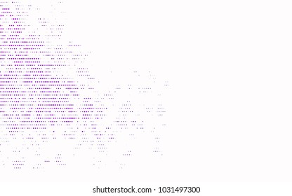 Light Purple vector illustration which consist of circles. Dotted gradient design for your business. Creative geometric background in halftone style with colored spots.