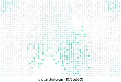 Light Purple vector illustration which consist of circles. Dotted gradient design for your business. Creative geometric background in halftone style with colored spots.