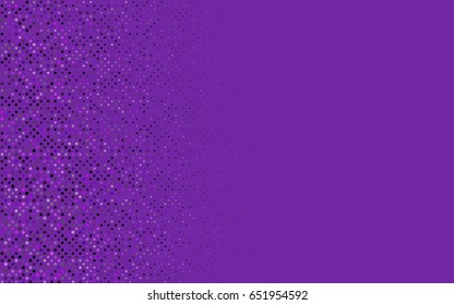 Light Purple vector illustration which consist of circles. Dotted gradient design for your business. Creative geometric background in halftone style with colored spots.