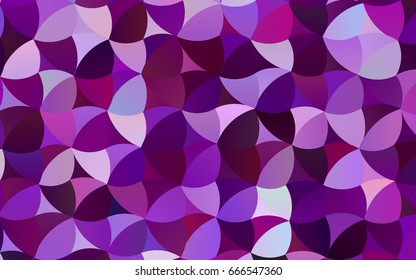 Light Purple vector illustration which consist of circles. Dotted gradient design for your business. Creative geometric background in halftone style with colored spots.