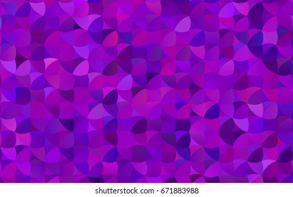 Light Purple vector illustration which consist of circles. Dotted gradient design for your business. Creative geometric background in halftone style with colored spots.