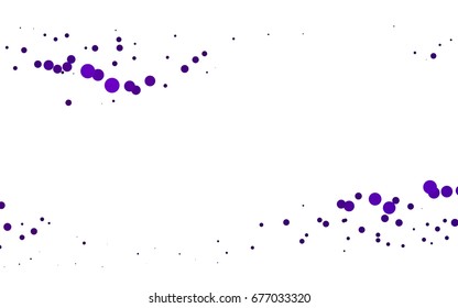 Light Purple vector illustration which consist of circles. Dotted gradient design for your business. Creative geometric background in halftone style with colored spots.