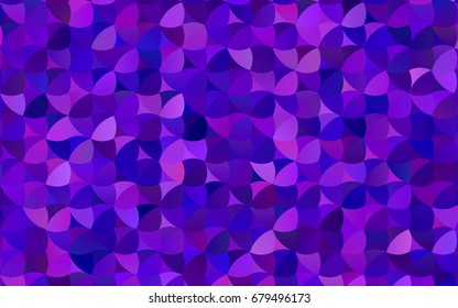 Light Purple vector illustration which consist of circles. Dotted gradient design for your business. Creative geometric background in halftone style with colored spots.