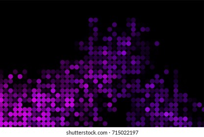 Light Purple vector illustration which consist of circles. Dotted gradient design for your business. Creative geometric background in halftone style with colored spots.