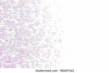 Light Purple vector illustration which consist of circles. Dotted gradient design for your business. Creative geometric background in halftone style with colored spots.