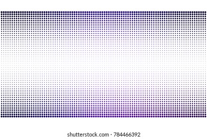 Light Purple vector illustration which consist of circles. Dotted gradient design for your business. Creative geometric background in halftone style with colored spots.