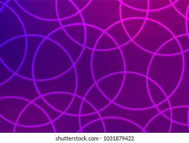 Light Purple vector indian curved pattern. Modern geometrical abstract illustration with doodles. The template can be used as a background for cell phones.