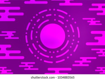 Light Purple vector indian curved texture. Glitter abstract illustration with doodles and Zen tangles. A completely new template for your business design.
