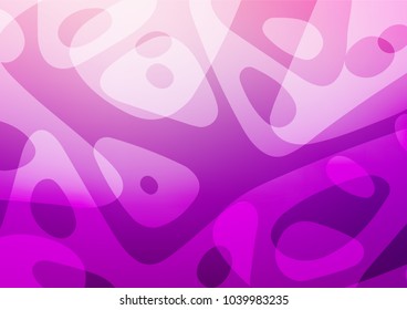 Light Purple vector indian curved template. Colorful illustration in abstract style with doodles and Zen tangles. The completely new template can be used for your brand book.