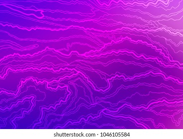 Light Purple vector indian curved background. Decorative shining illustration with doodles on abstract template. The best blurred design for your business.