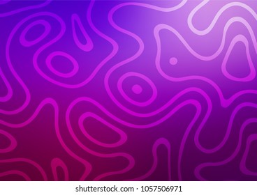 Light Purple vector indian curved texture. Blurred decorative design in Indian style with lines. A completely new design for your business.