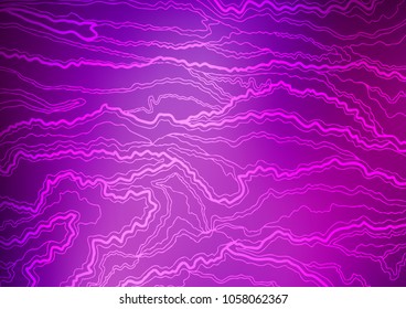 Light Purple vector indian curved pattern. Blurred decorative design in Indian style with Zen tangles. The pattern can be used for wallpapers and coloring books.