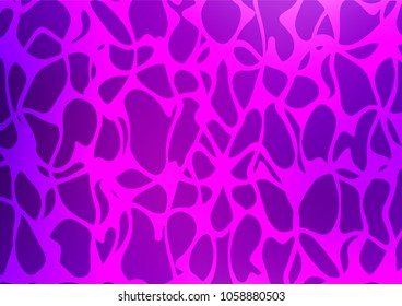 Light Purple vector indian curved background. Creative illustration in blurred style with doodles and Zen tangles. The pattern can be used for coloring books and pages for kids.