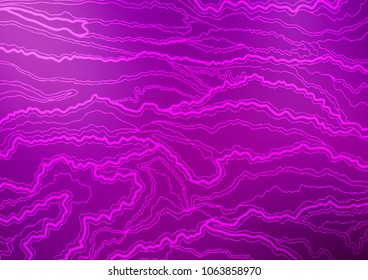 Light Purple vector indian curved template. A vague abstract illustration with doodles in Indian style. The pattern can be used for coloring books and pages for kids.