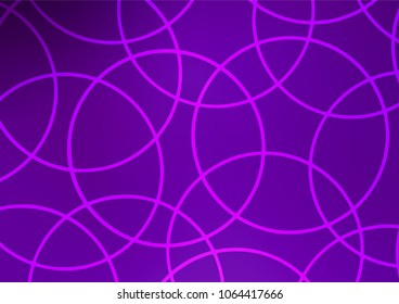 Light Purple vector indian curved background. An elegant bright illustration with lines in Natural style. A completely new design for your business.