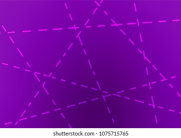 Light Purple vector indian curved texture. Brand-new colored illustration in blurry style with doodles. Brand-new design for your business.