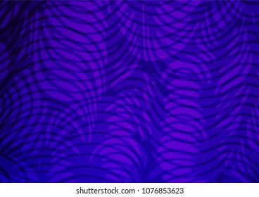 Light Purple vector indian curved template. Glitter abstract illustration with doodles and Zen tangles. The completely new template can be used for your brand book.