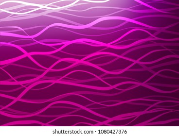 Light Purple vector indian curved texture. A vague abstract illustration with doodles in Indian style. The doodle design can be used for your web site.
