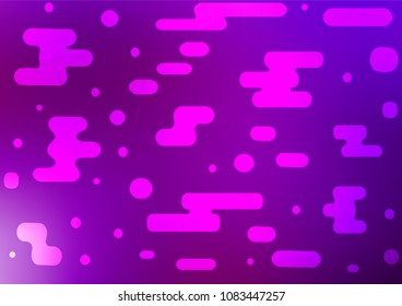Light Purple vector indian curved texture. Abstract illustration with lines in Asian style. The doodle design can be used for your web site.