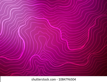 Light Purple vector indian curved template. An elegant bright illustration with lines in Natural style. The template can be used as a background for cell phones.